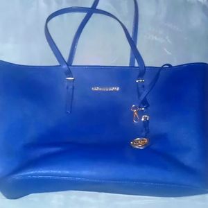 Navy Blue Large Michael Kors Tote